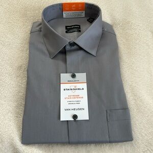 Van Heusen Steele Grey Dress Shirt